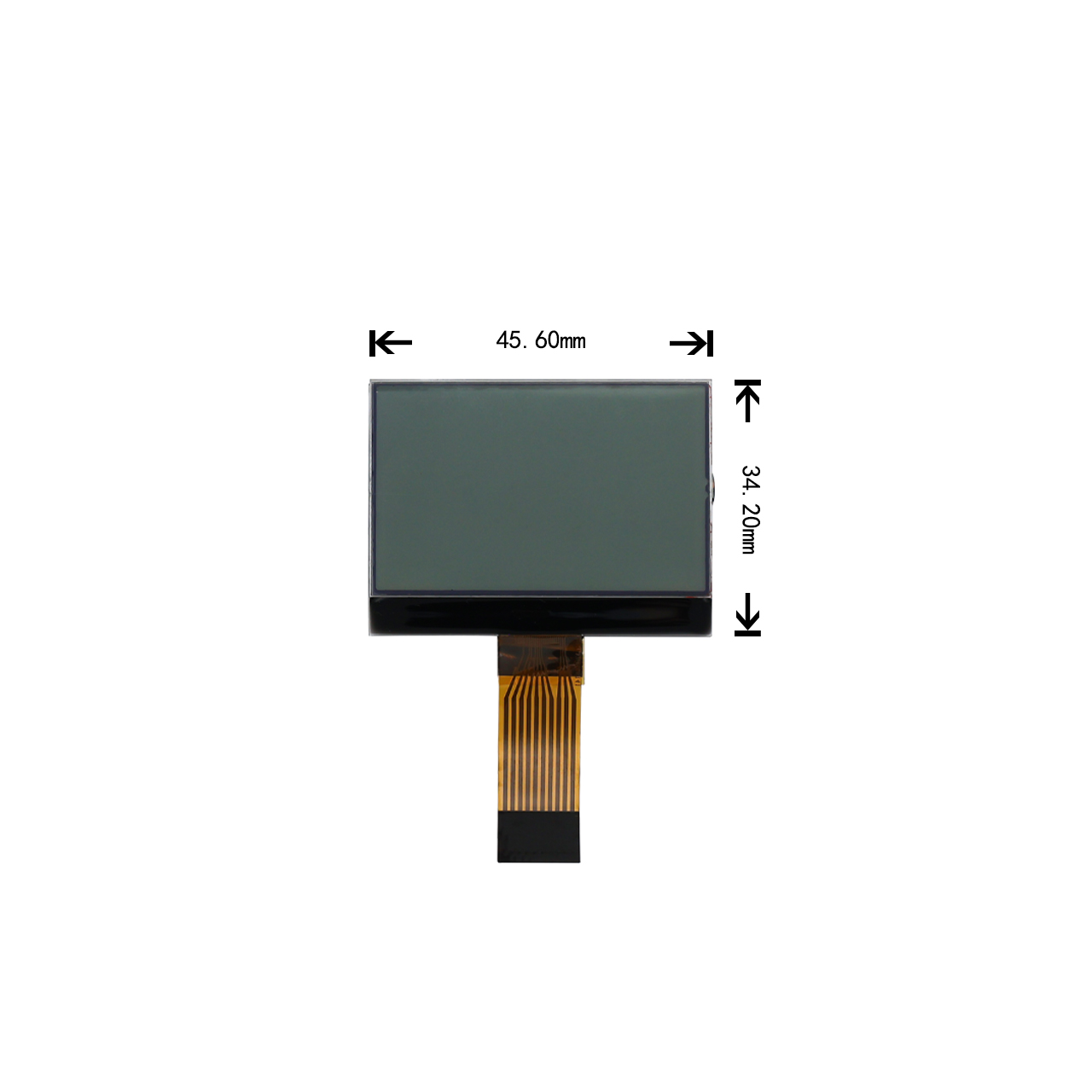 128x64 COG Monochrome LCD FSTN+ Display ST7567